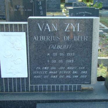 ZYL Albertus de Beer, van 1933-1983