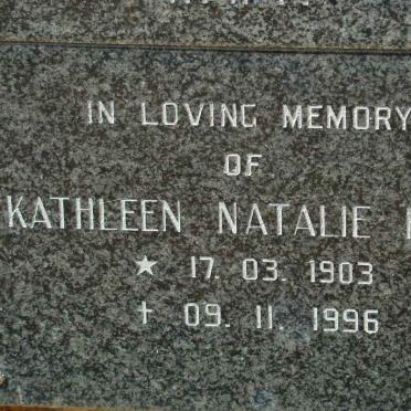 FORD Kathleen Natalie 1903-1996