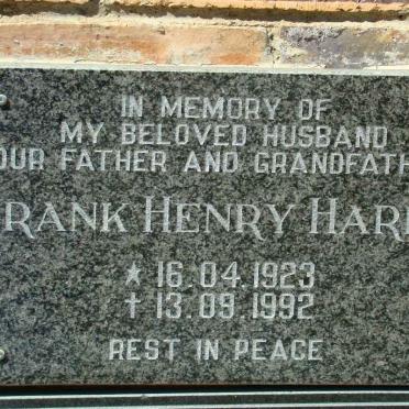 HARDY Frank Henry 1923-1992