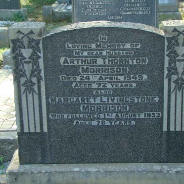 MORRISON Arthur Thornton -1949 &amp; Margaret Livingstone -1953