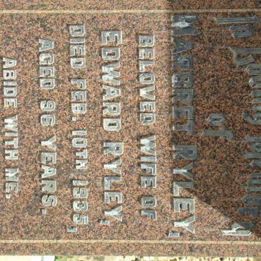 RYLEY Margaret -1935