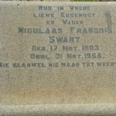SWART Nicolaas Francois 1903-1954