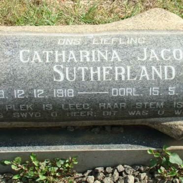 SUTHERLAND Catharina Jacoba 1918-1972