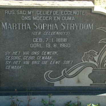 STRYDOM Martha Sophia nee GELDENHUYS 1888-1960