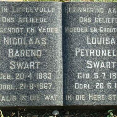 SWART Nicolaas Barend 1885-1967 &amp; Louisa Petronella 1893-1976
