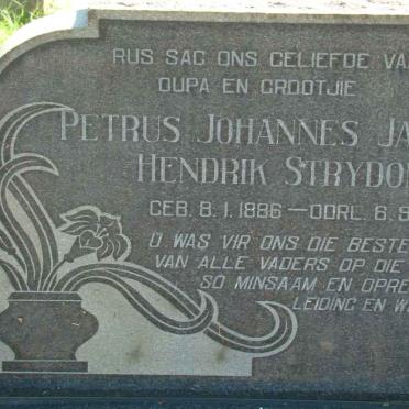 STRYDOM Petrus Johannes Jacobus Hendrik 1886-1970