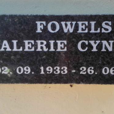 FOWELS Valerie Cynthia 1933-2014