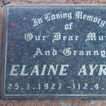 AYRES Elaine 1927-2001