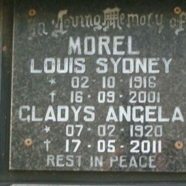 MOREL Louis Sydney 1916-2001 &amp; Gladys Angela 1920-2011