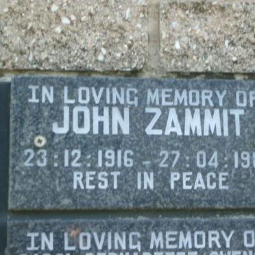 ZAMMIT John 1916-1986