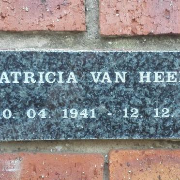 HEERDEN Patricia, van 1941-2009