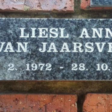 JAARSVELD Liesl Ann, van 1972-2010