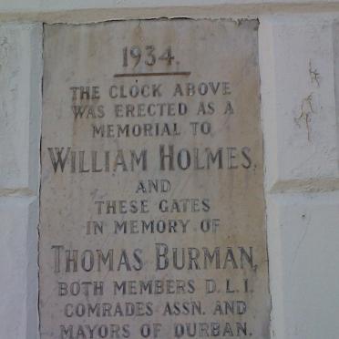 HOLMES William :: BURMAN Thomas