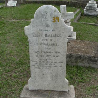 BALLANCE Ellen -1910
