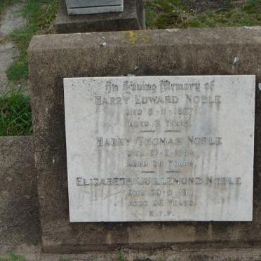 NOBLE Harry Thomas  -1894 &amp; Elizabeth Guillemond -1911 :: NOBLE Harry Edward -1867