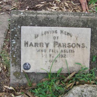 PARSONS Harry -1920
