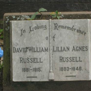 RUSSELL David William 1881-1915 &amp; Lilian Agnes 1883-1946