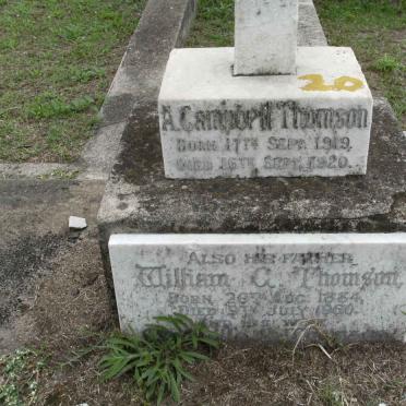 THOMSON  William G. 1884-1960 :: THOMSON A. 1919-1920