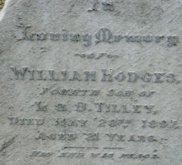 TILLEY William Hodges -1897