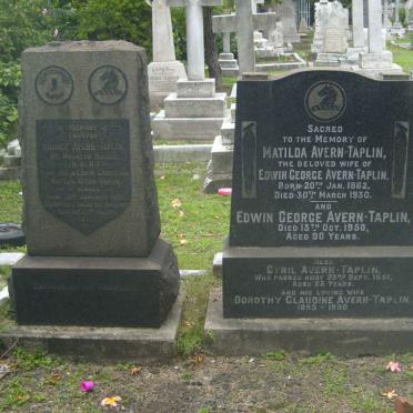 TAPLIN Edwin George, Avern &amp; Mathilda :: AVERN-TAPLIN Cyril  &amp; Dorothy Claudine :: AVERN-TAPLIN Horace