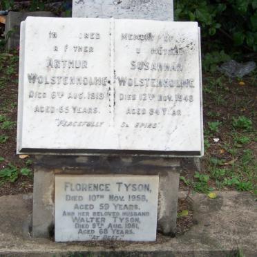 WOLSTENHOLME Arthur -1919 &amp; Susannah -1946 :: TYSON  Walter -1961 &amp; Florence -1958