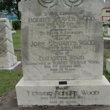 WOOD Robert Weaver -1919 &amp; Elizabeth -1929 :: WOOD John Haygarth -1896 :: WOOD Herbert Robert -1957