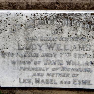 WILLIAMS Lucy -1938