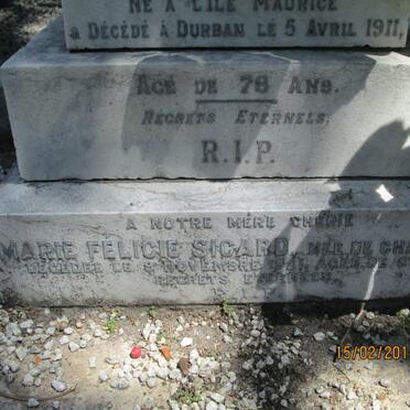 SICARD Jean Gaillardon -1911 &amp; Marie Felicie DE CHAUMONT -1921