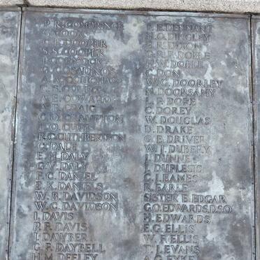 Durban Cenotaph_ 06 :: C - E Surnames