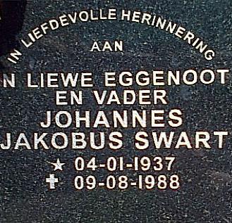 SWART Johannes Jakobus 1937-1988