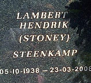 STEENKAMP Lambert Hendrik 1938-2008