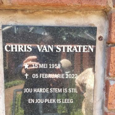 STRATEN Chris, van 1958-2022