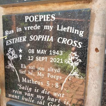 CROSS Esther Sophia 1943-2021