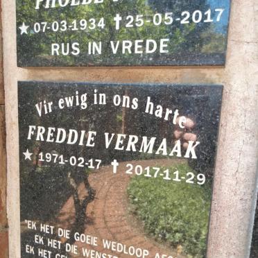 VERMAAK Freddie 1971-2017