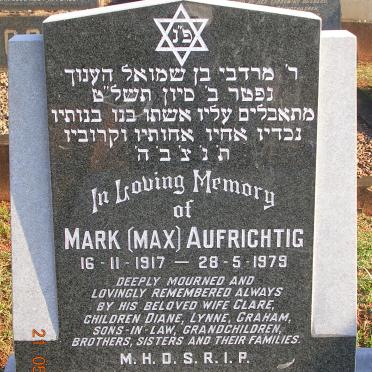 AUFRICHTIG Mark 1917-1979