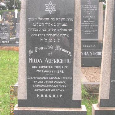 AUFRICHTIG Hilda -1979