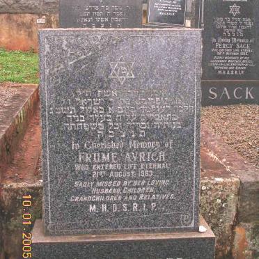 AVRICH Frume -1963