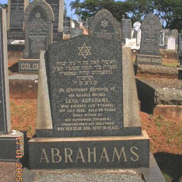 ABRAHAMS Lena -1956