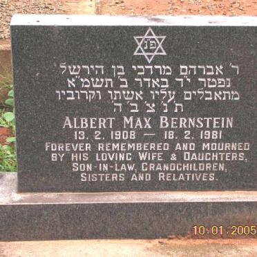 BERNSTEIN Albert Max 1908-1981