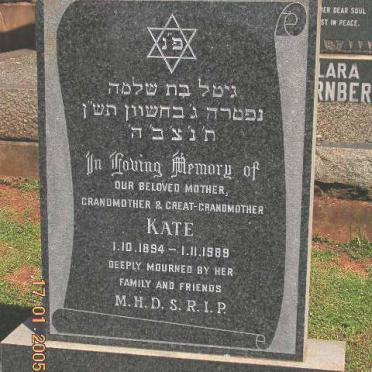 BROOK Kate 1894-1989