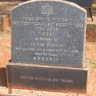 BARWIN Victor -1952