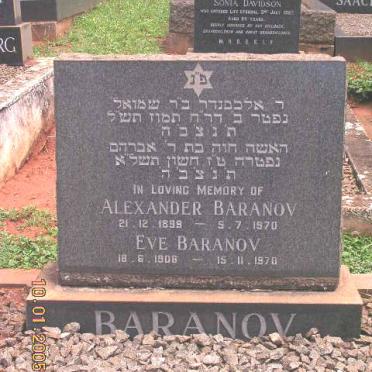 BARANOV Alexander 1899-1970 &amp; Eve 1906-1970