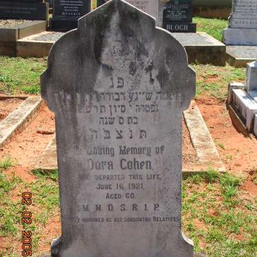 COHEN Dora -1921