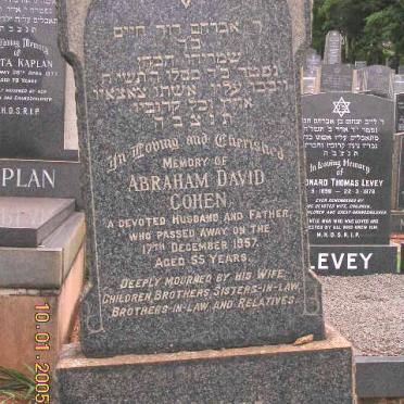 COHEN Abraham David -1957