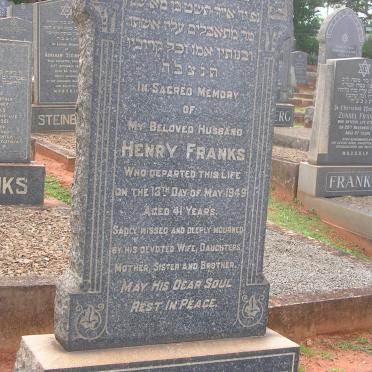 FRANKS Henry -1949