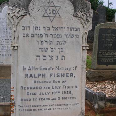 FISHER Ralph -1926