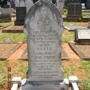 FEINSTEIN Sarah -1921