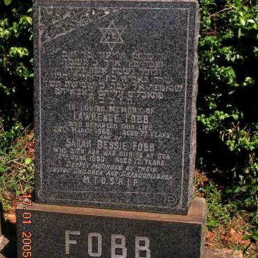 FOBB Lawrence -1965 &amp; Sarah Bessie -1960