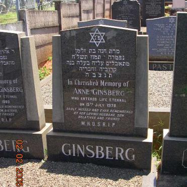 GINSBERG Anne -1978