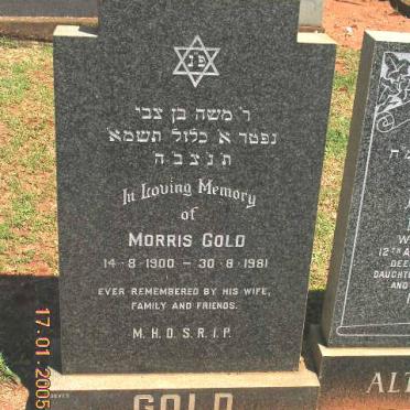 GOLD Morris 1900-1981